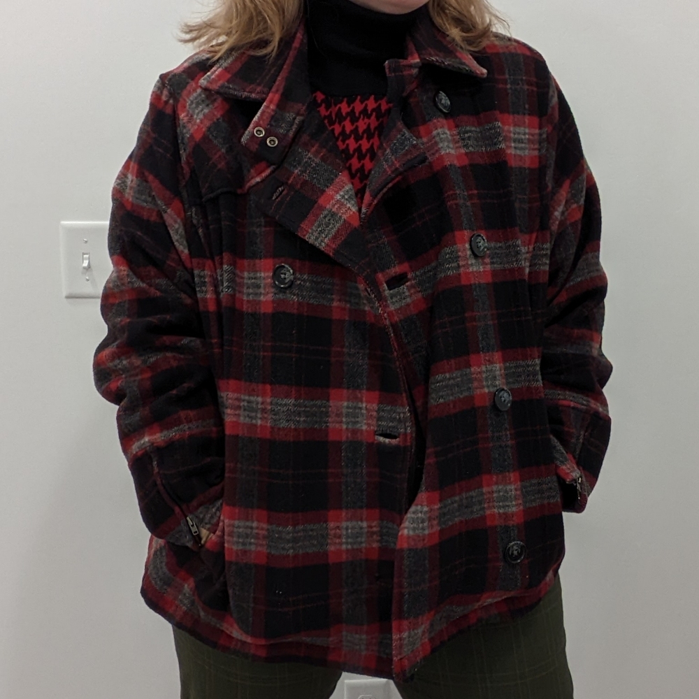 Vintage Woolrich Plaid Insulated Coat